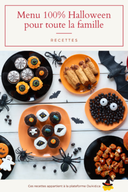 Idées de recettes pour enfants famille Halloween santé