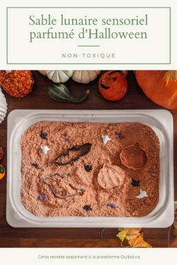 Recette de sable sensoriel lunaire DIY vegan