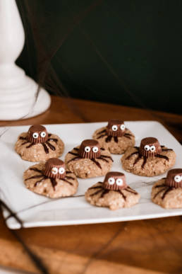 recette de biscuits santé d'Halloween araignée