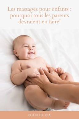 Comment faire massage bébé bienfaits