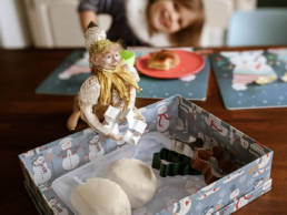 boule de noel souvenir premier noel enfant bébé